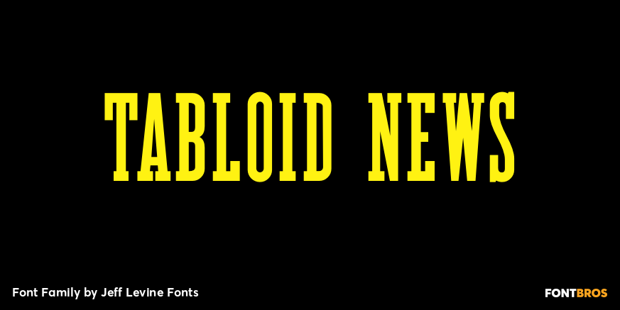 Tabloid News Font Poster
