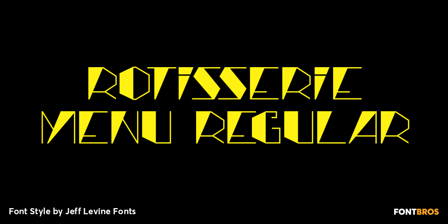 Rotisserie Menu Regular Poster