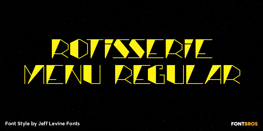 Rotisserie Menu Regular Poster