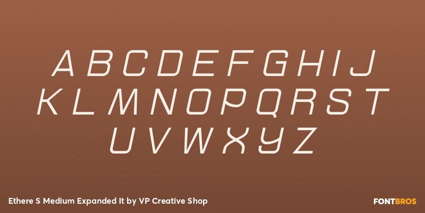 Ethere S Medium Expanded It Font Poster #2