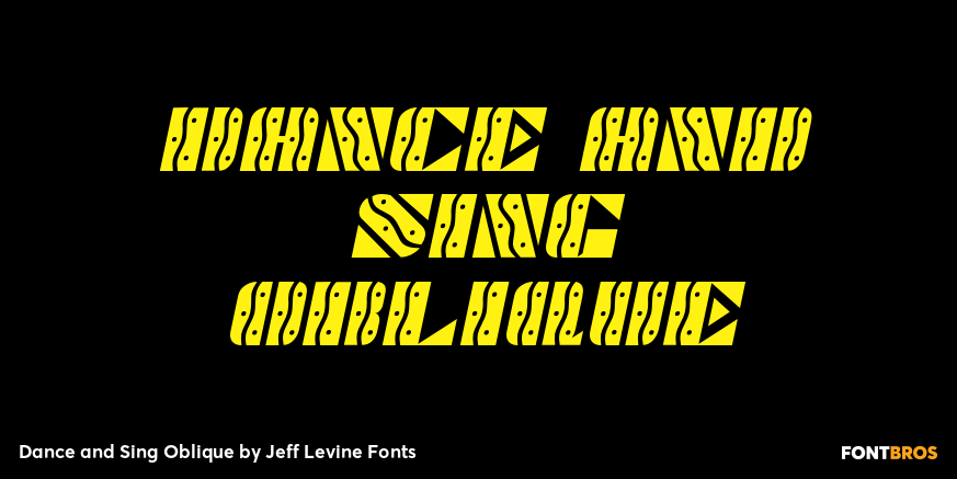 Dance and Sing Oblique Poster