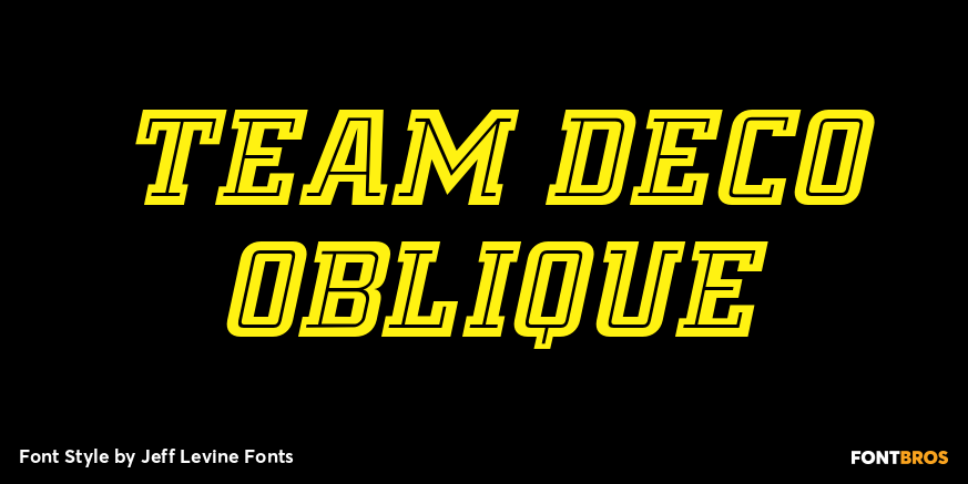 Team Deco Oblique Poster
