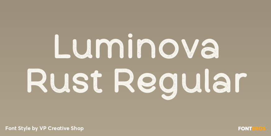 Luminova Rust Regular Poster