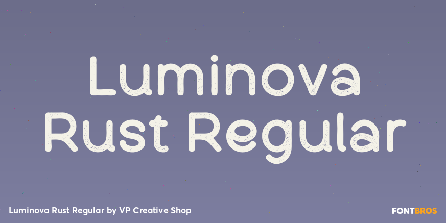 Luminova Rust Regular Poster