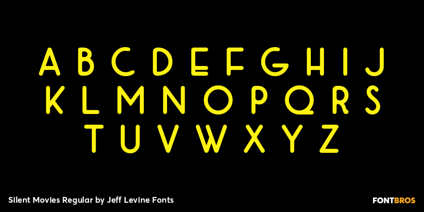 Silent Movies Regular Font Poster #3