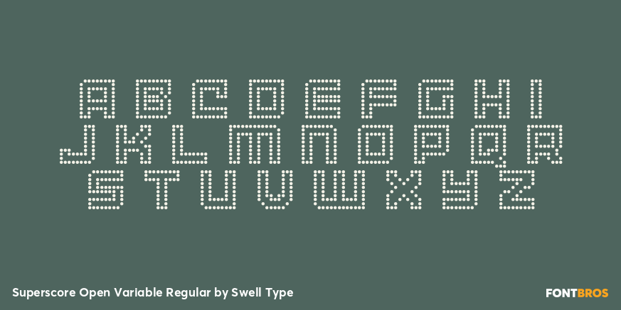 Superscore Open Variable Regular Font Poster #2