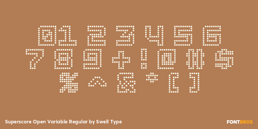 Superscore Open Variable Regular Font Poster #4