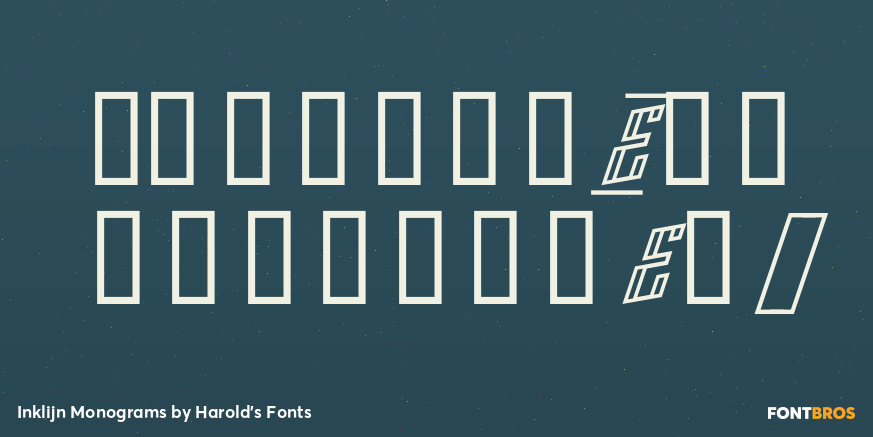Inklijn Monograms Font Poster #1