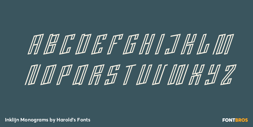 Inklijn Monograms Font Poster #1