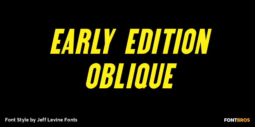 Early Edition Oblique Poster