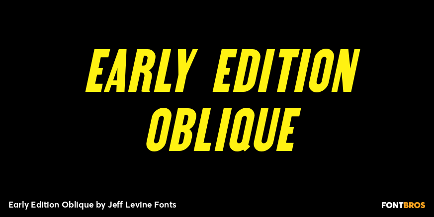 Early Edition Oblique Poster