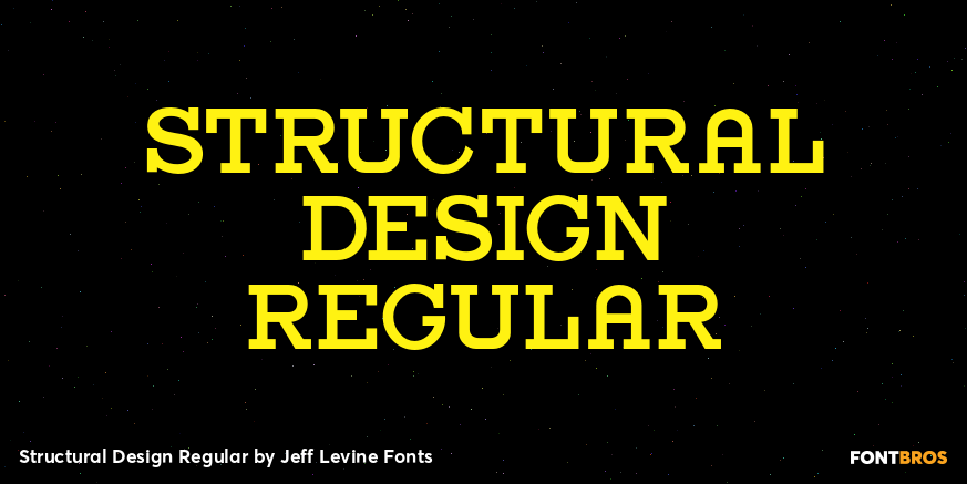 Structural Design Regular Font Poster #1