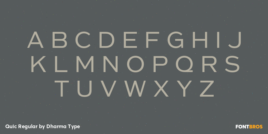 Quic Regular Font Poster #2