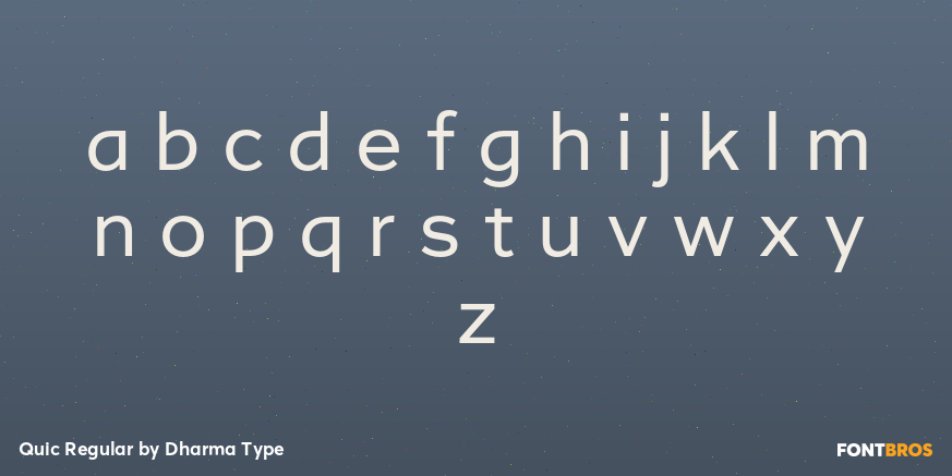 Quic Regular Font Poster #3
