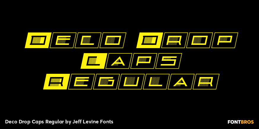 Deco Drop Caps Regular Poster