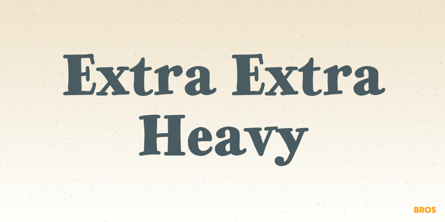 Extra Extra Heavy Font Poster #1