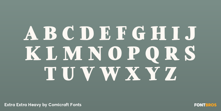 Extra Extra Heavy Font Poster #2