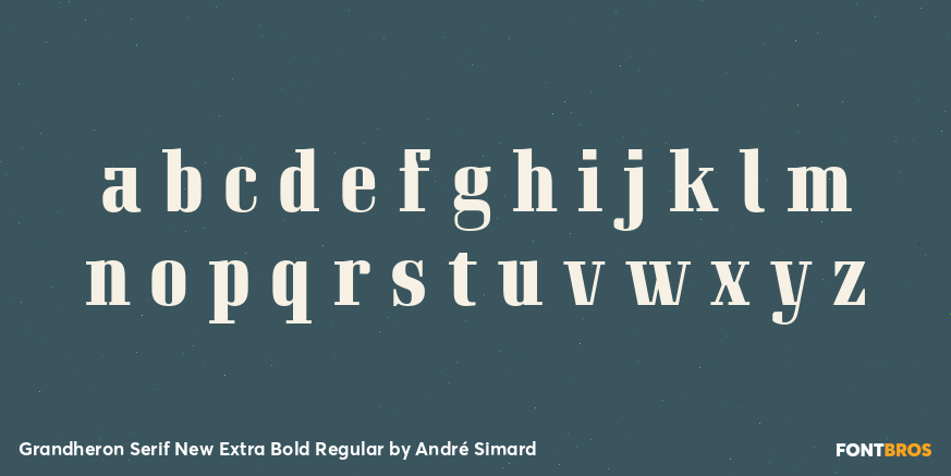 Grandheron Serif New Extra Bold Regular Font Poster #3