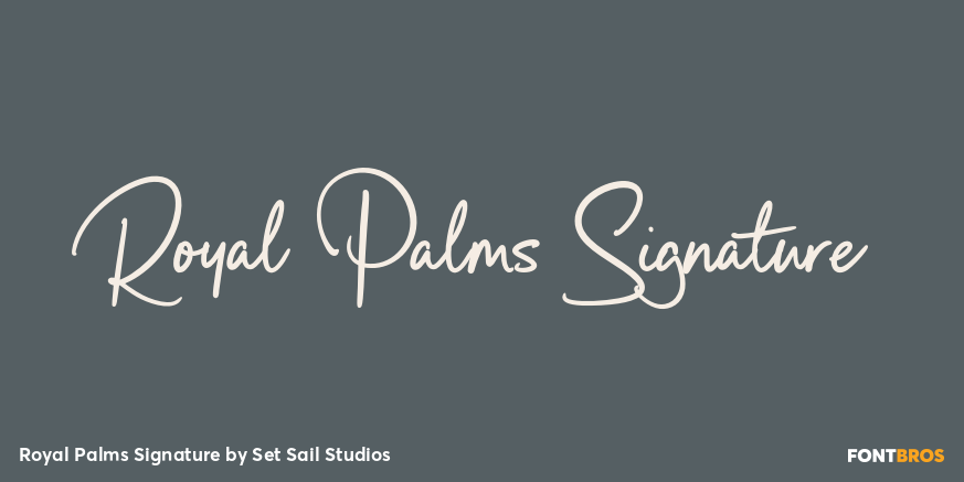 Royal Palms Signature Poster