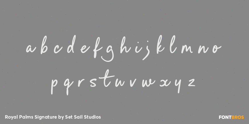 Royal Palms Signature Font Poster #3