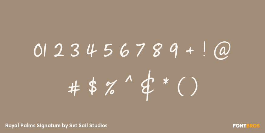 Royal Palms Signature Font Poster #4