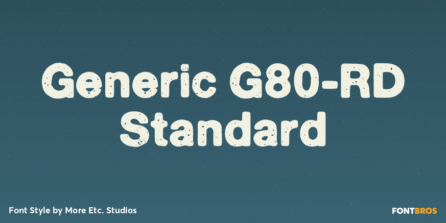 Generic G80-RD Standard Poster
