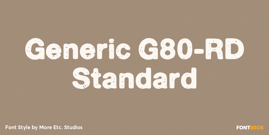 Generic G80-RD Standard Poster