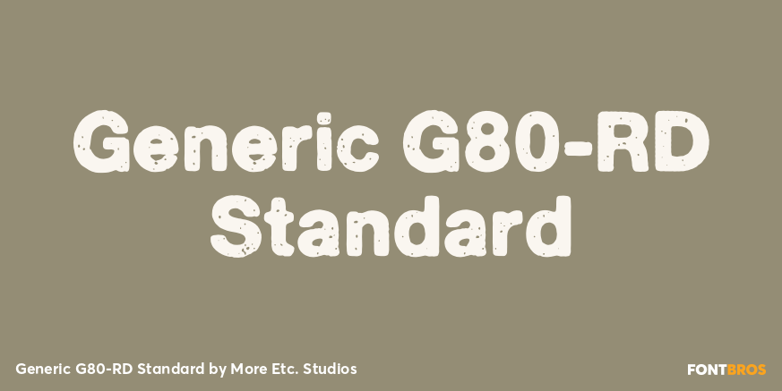 Generic G80-RD Standard Poster