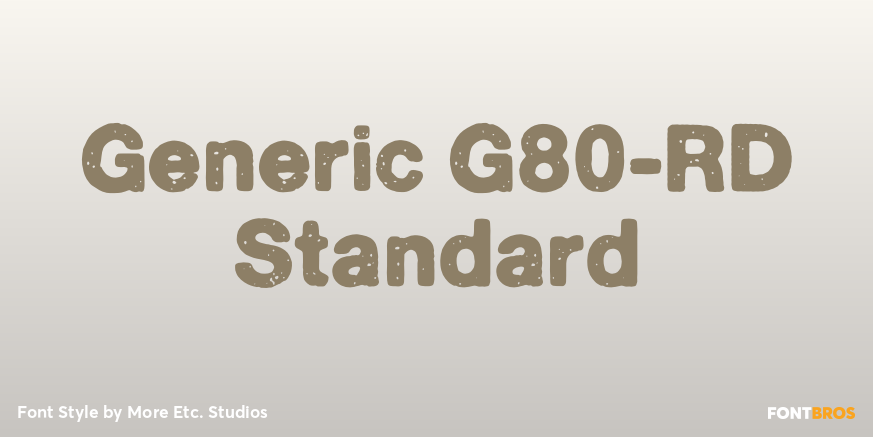 Generic G80-RD Standard Poster