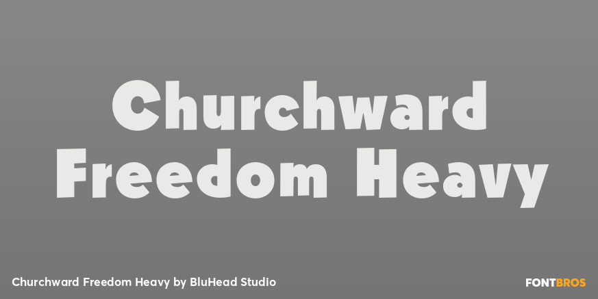 Churchward Freedom Heavy Poster