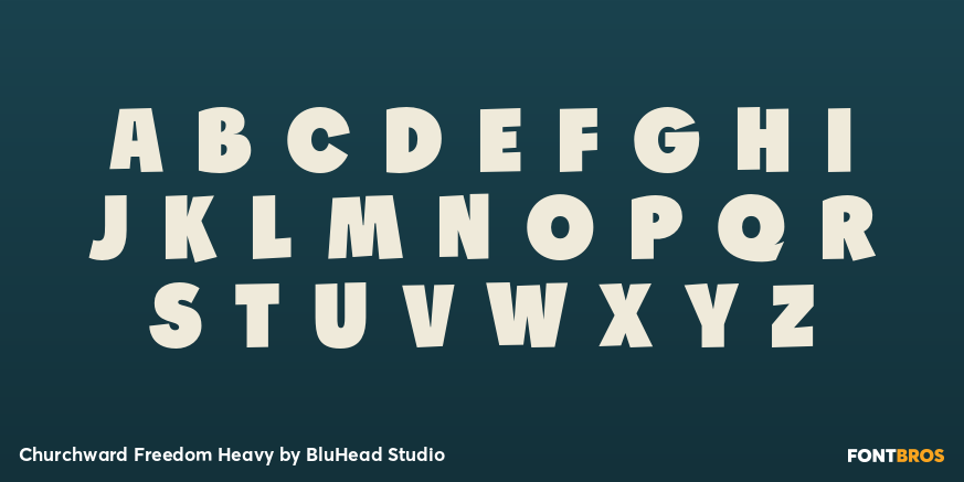 Churchward Freedom Heavy Font Poster #1