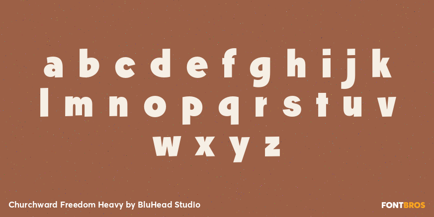 Churchward Freedom Heavy Font Poster #1