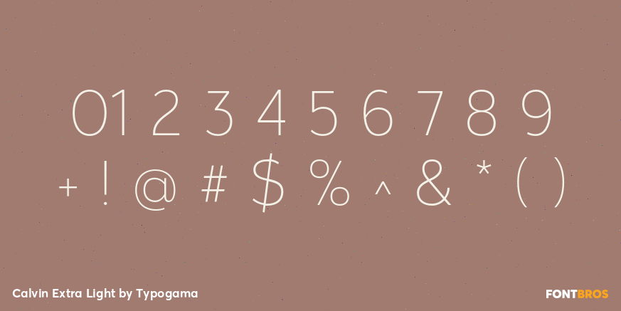 Calvin Extra Light Font Poster #4