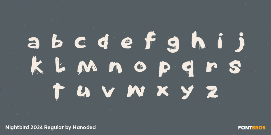 Nightbird 2024 Regular Font Poster #3