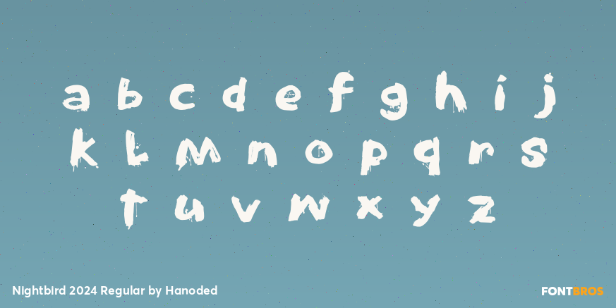 Nightbird 2024 Regular Font Poster #1