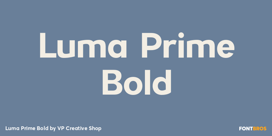Luma Prime Bold Poster