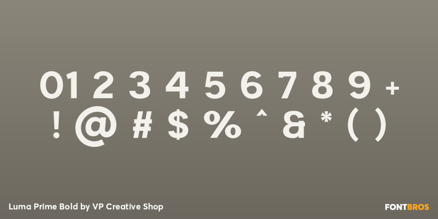 Luma Prime Bold Font Poster #4