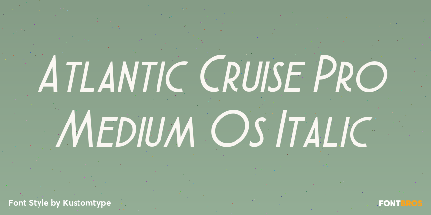 Atlantic Cruise Pro Medium Os Italic Poster