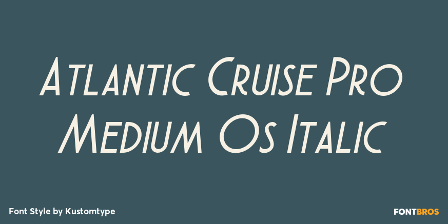 Atlantic Cruise Pro Medium Os Italic Poster