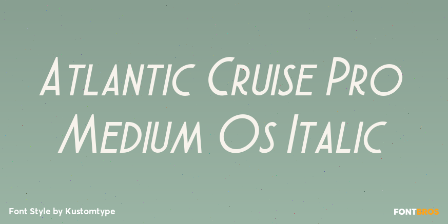 Atlantic Cruise Pro Medium Os Italic Poster