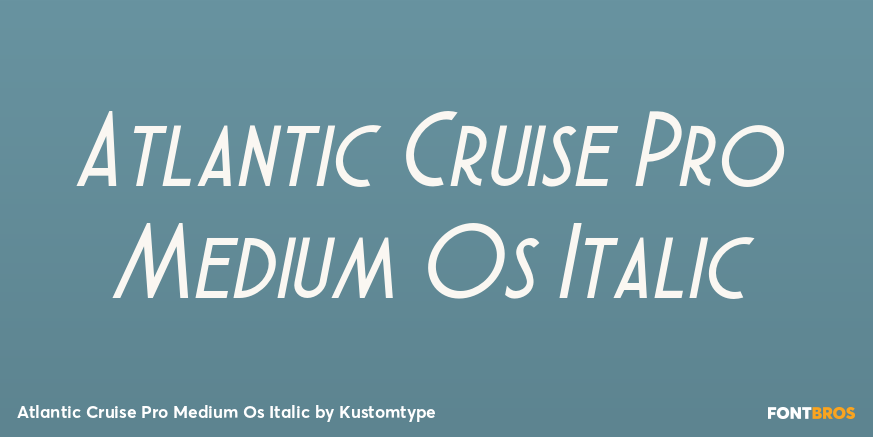 Atlantic Cruise Pro Medium Os Italic Poster