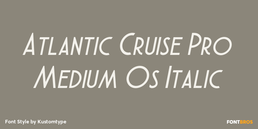 Atlantic Cruise Pro Medium Os Italic Poster
