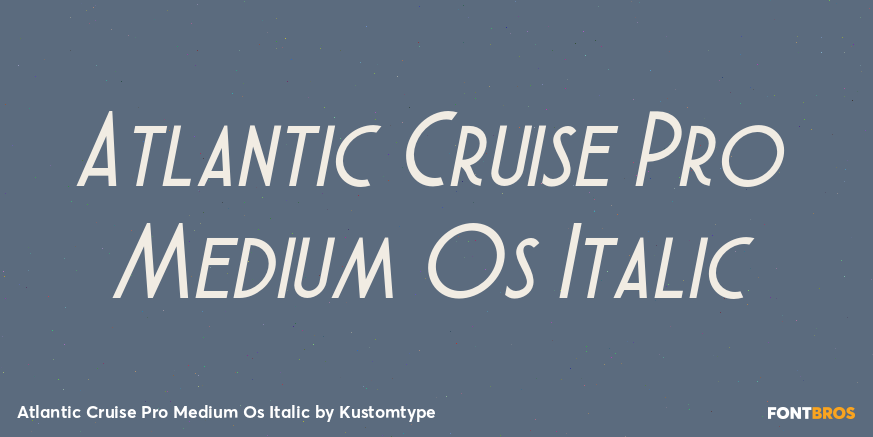 Atlantic Cruise Pro Medium Os Italic Poster