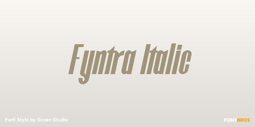 Fyntra Italic Poster