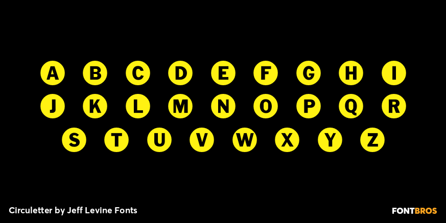 Circuletter Font Poster #3