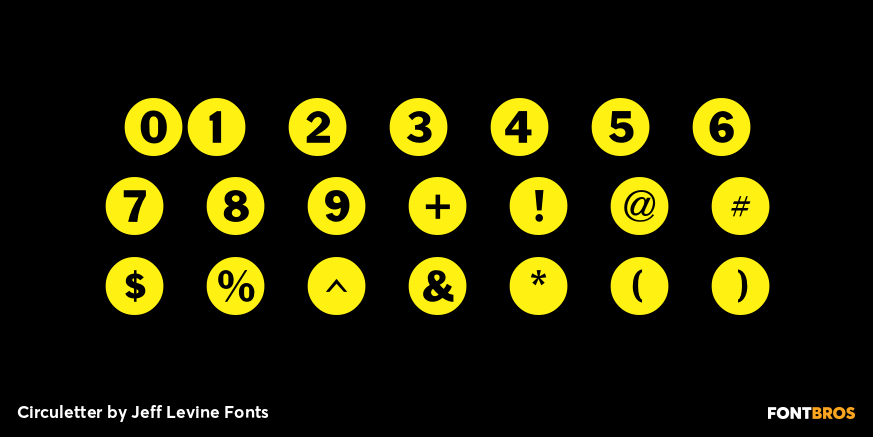 Circuletter Font Poster #4