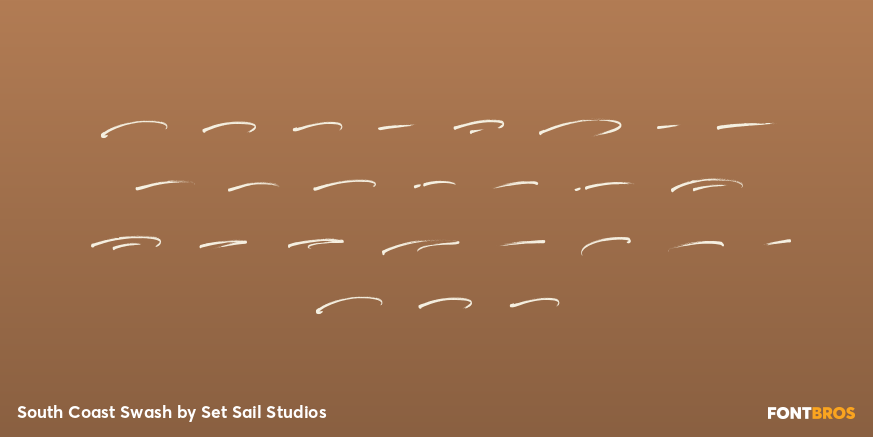 South Coast Swash Font Poster #3