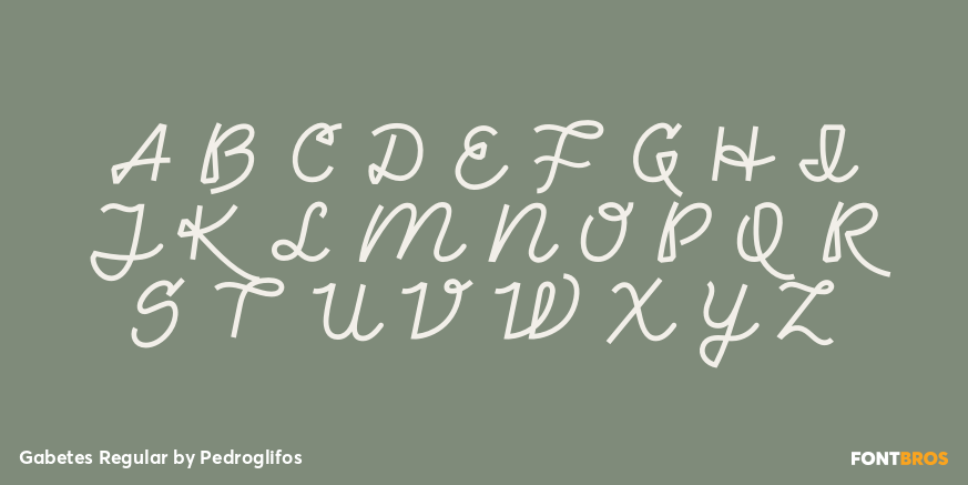 Gabetes Regular Font Poster #1