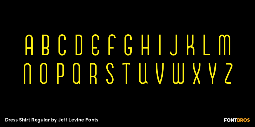 Dress Shirt Regular Font Poster #2