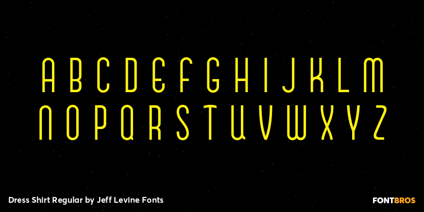 Dress Shirt Regular Font Poster #3